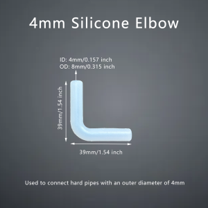 Silicone Elbow Flexible Repair Joint Hard Tube Soft Connector Right Angle Rubber Coupling Pipe Fish Tank Irrigation Garden