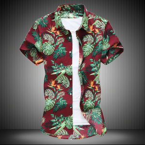 Áo Sơ Mi Nam Mùa Hè in Họa Tiết Thời Trang Thường Ngày Dáng Rộng Thời Trang Áo Sơ Mi Họa Tiết Hoa Dài Tay Phong Cách Trẻ Trung