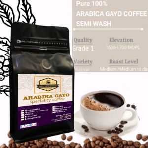 KOPI GAYO ACEH ASLI  ARABIKA ORIGINAL 500 gram BUBUK HALUS PALING ENAK AMAN DI LAMBUNG.