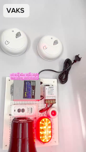 2 CÁI* Báo nhiệt kiêm báo khói liên kết không dây 433MHz thông minh