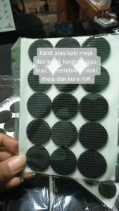 Isi 10bj Pengganjal Karet Alas Kaki Meja Kursi Perabotan Anti Slip Pengaman Set Penyeimbang Kaki Meja