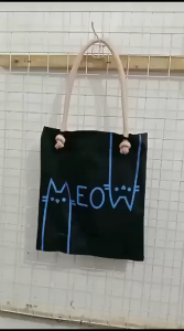 TOTEBAG KANVAS MOTIF SMILE KUNING TERMURAH TERLARIS DAN TERLENGKAP