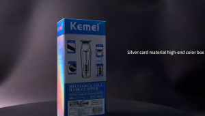 Kemei KM-034 Professional Hair Trimmer Mens Electric Beard Trimmer LCD Display Hair Clipper Haircut Set