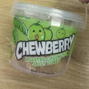 [COD CHEWBERRY Coconut Jelly Cubes 350g Bucket - Roasted Coconut Coated Juicy Gummy Candy Soft Candy for Snack Time & Parties Prefect for Gift and Party Lootbag