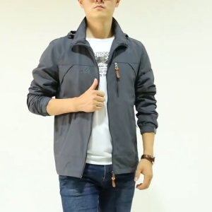 Men’s Waterproof Windbreaker Jacket Hooded Windproof Lightweight Coat For Outdoor Camping Hiking