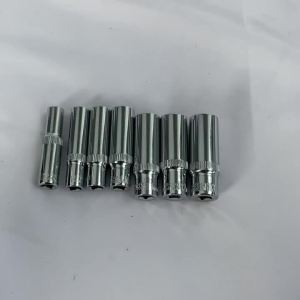 1/4 inch Drive Deep Socket Set 6-Point Metric Long Chrome Socket Set From 4mm to 14mm Professional Grade