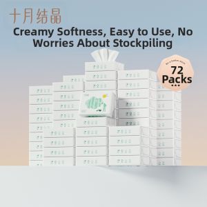 SHI YUE JIE JING | Ultra-Soft Moisturizing Baby Tissues 100 Sheets * 72 Packs