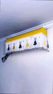 Vải Rèm Bọc Điều Hoà Máy Lạnh Chống Bụi Bẩn Trang Trí Chắn Gió Thổi Trực Tiếp Tiện Dụng