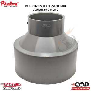 Vlok Sok 4" x 2" inch D ( V SOK MEREK PRALON ) / Reducer Sock 4" x 2" inch / Plok Sok  / Turunan PVC