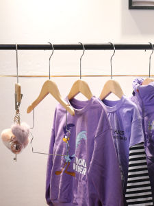 Clothes Hanger Kids Wooden Childrens Clothing Store Large Small and Medium Baby Small Clothes Hanger Newborn Baby Solid Wood Clothes Hanger