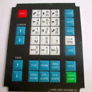 A98L-0001-0518 # M 02 A98L-0001-0518 0M CNC HMI Membrane Keypad buttons for Fanuc Machine Operator Panel