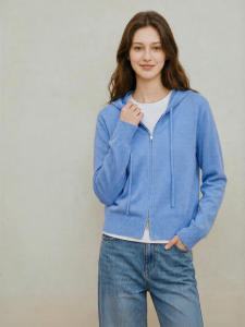 INMAN | Áo Cardigan Len Knit Cổ Đô Có Hai Dây Kéo