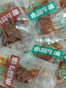 Spicy Barbecue Beef Jerky Crystal Cow Tendon Snack Leisure Meat Products Halal Beef Dry Cured Meat Specialties from Inner Mongolia