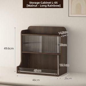 TAOXIAOHE | Vintage Storage Display Shelf Wood