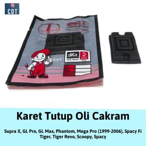 Karet-Seal Tutup-Penutup Oli Cakram-Master Rem Atas Scoopy Karbu & Spacy-FI-F1 & Supra X & GL Pro-Max & Phantom & Mega Pro Lama-New 2006 & Tiger-Revo