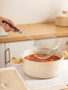 MODERN SWEETHOME | Stainless Steel 316L Strainer Kitchen Soup Spoon For Hot Pot