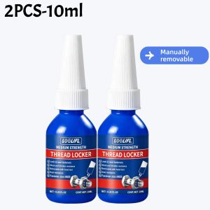 LOOLIFL | 10ml & 50ml 243 271 Medium to High Strength Threadlocker Blue/Red Screw Adhesive Anaerobic Adhesive Anti-Loosening Anti-Slip Sealing Threadlocker Thread Locking Adhesive Prevents Loosening.