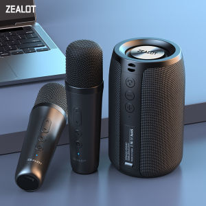 S32M Karaoke Machine Portable Bluetooth 5.3 Speaker System with 1-2 Wireless Microphones Home Family Singing Gifts