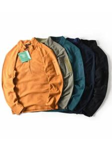 Outdoor Lightweight Fleece Half Zipper Stand Collar Long Sleeve Sweatshirt Mens Sport Casual Warm T-shirt Autumn Winter New Arrival