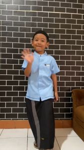 Sarung Instan Motif Polos Kombinasi Anak Laki-Laki Usia 2-14 Tahun