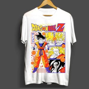 Bandai | Dragon Ball Z Men Women Son Goku T Shirts Vegeta Clothes Summer Funny Short Sleeve Crewneck Tee Shirt Brand Clothing Comfortable