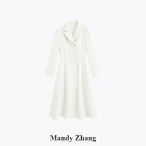 Elegant French Autumn Winter Dress 100% Wool