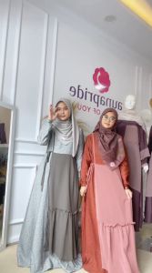 Rauna Gamis Couple /GD-57 Bata / Fashion Muslim 2023