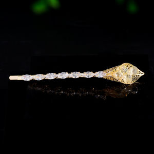 S925 Pure Silver Moissanite Lotus Flower Hairpin Fresh Style Sweet Design Versatile Hair Accessories Fashionable Hair Clip