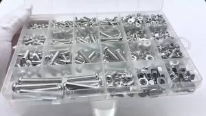 Bộ 850 Ốc Vít Bu Lông Đai Ốc Vòng Đệm Bằng Thép Không Gỉ Đầu Lục Giác Nhiều Kích Cỡ Gồm M3 M4 M5 M6 4 Loại Thông Số Kỹ Thuật 16 Kích Cỡ Dùng Cho Gia Công Kim Loại