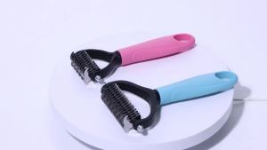 HOT Professional Pet Deshedding Brush 2 Sided Dematting Dog And Cat Hair Remover Grooming Shedding Supplie