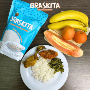 Braskita Beras Porang 1 Kg Shirataki Konjac Nasi Sehat Praktis Diet Instan Rendah Gula Kalori Rice
