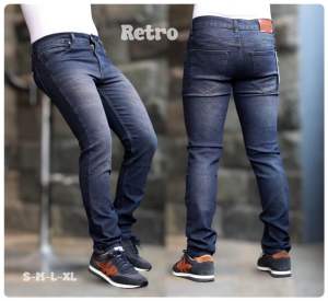 Celana Jeans Skinny Pria | Celana Jeans Pria Retro Slimfit | Celana Denim Streacth Handmade Nyaman