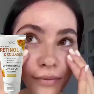 Kem Dưỡng Da Mặt Chống Lão Hóa Retinol 80g - Kem Dưỡng Ẩm Ban Đêm Với Collagen & Hyaluronic Acid Giúp Chống Nhăn Cho Mặt Và Cổ Dành Cho Nam & Nữ