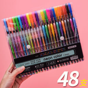 48 Colors Glitter Markers & Fluorescent Pens for Art Students