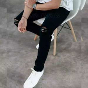 TURUN HARGA - Celana Jeans Pria Lelaki Dewasa Hitam Pensil Slimfit Slim Fit Slimpit Slim Pit Skinny Stretch Street Setrit Strit Karet Melar /Jins Panjang / Jens / Terbaru / Cowok / Murah / Distro / Keren / Gaul / Item Sobek / Terbaru 2024