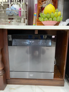 Máy rửa bát âm tủ Kaff KF-BIV810S dung tích 10 bộ châu âu thiết kế nhỏ gọn sấy tăng cường