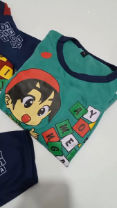 setelan anak laki laki celana baju lengan panjang gambar boyys muslim PP murah cowo