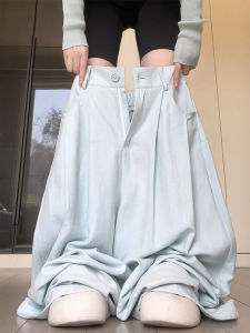 YIFANSHI | Summer Lightweight Trousers High-Waist Loose Draping Relaxed Slim