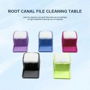 Dental Autoclavable Endo Stand Root Canal Cleaning Drills Block Holder With Sponge Endodontic File Washing Box Dentist Cleaning