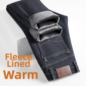 TUCANO | Thickened Warm Fluffy Straight Leg Mens Jeans