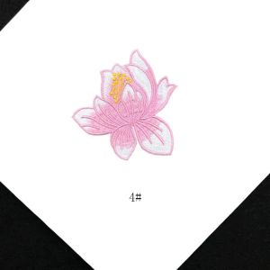 Miếng Dán Hình Hoa Sen 85cm Dán Nhiệt Ủi Lên Thêu Chất Liệu Vải Dùng Cho Quần Áo Váy Áo Dài Làm Thủ Công Thân Thiện Với Môi Trường