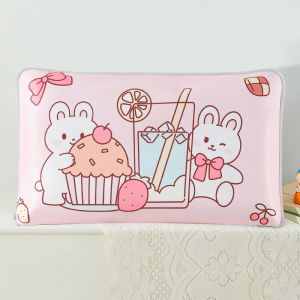 Childrens Ice Silk Pillowcase Set 2024 New 30x50 Single Pillow Core Inner Case Pillow Towel Whole Head Cover 40x60