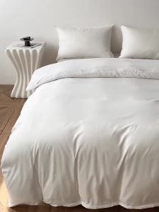 Solid Color Duvet Cover Washed Cotton Brushed Fabric Skin-friendly and Soft Quilt Cover Multiple Sizes and Colors
