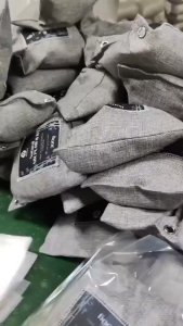 【COD】75gr 200gr 500gr Air purifier bag bamboo charcoal penyerap bau lembab ruangan rumah kamar mandi mobil sepatu / pembersih udara natural fresh alami/Air Purifier Mobil Penghilang Bau Mobil