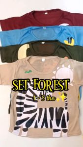 SETELAN ANAK FOREST SERIES / SET ANAK LAKI LAKI FOREST 1-5 THN