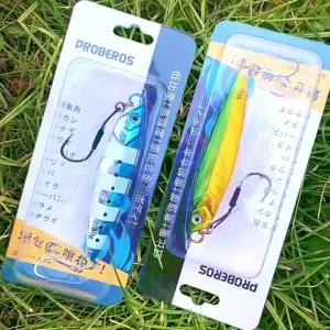 Proberos 5 Cái Mồi Câu Jigging Phát Sáng Bằng Kim Loại Câu Xa Bờ Câu Kéo Câu Cá Mú Mồi Câu Giả.