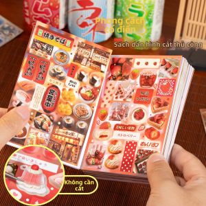 Yuxian | Vật Liệu Trang Trí Sticker Nhật Ký Món Tráng Miệng Phong Cách Retro