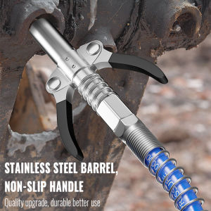 Car Grease Coupler Heavy-Duty Quick Release Grease Coupler NPTI/8 10000PSI Two Press Easy To Push Accessories Repair Tools