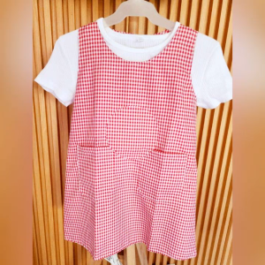 FREE INNER WHITE T-SHIRT Back to School Kinder Daycare Preschool  Checkered Uniform for Girl Kids - 3 to 6 years old   - classy and elegant - timeless classic  - timeless piece - casual office  party - classic piece - super kapal ng tela - hindi kayo ma