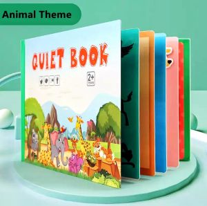 Children’s Busy Book Quiet Book for Kids Montessori Early Learning for Preschool and Fine Motor Skill Learning 儿童安静书 Buku Interaktif Kanak-Kanak